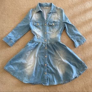 Short mini demin dress